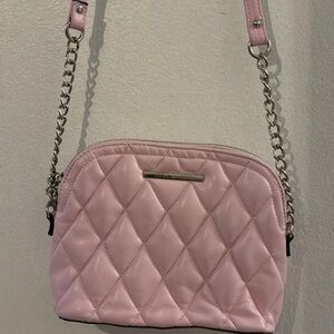 STEVE MADDEN Pink Quilted Crossbody Bag